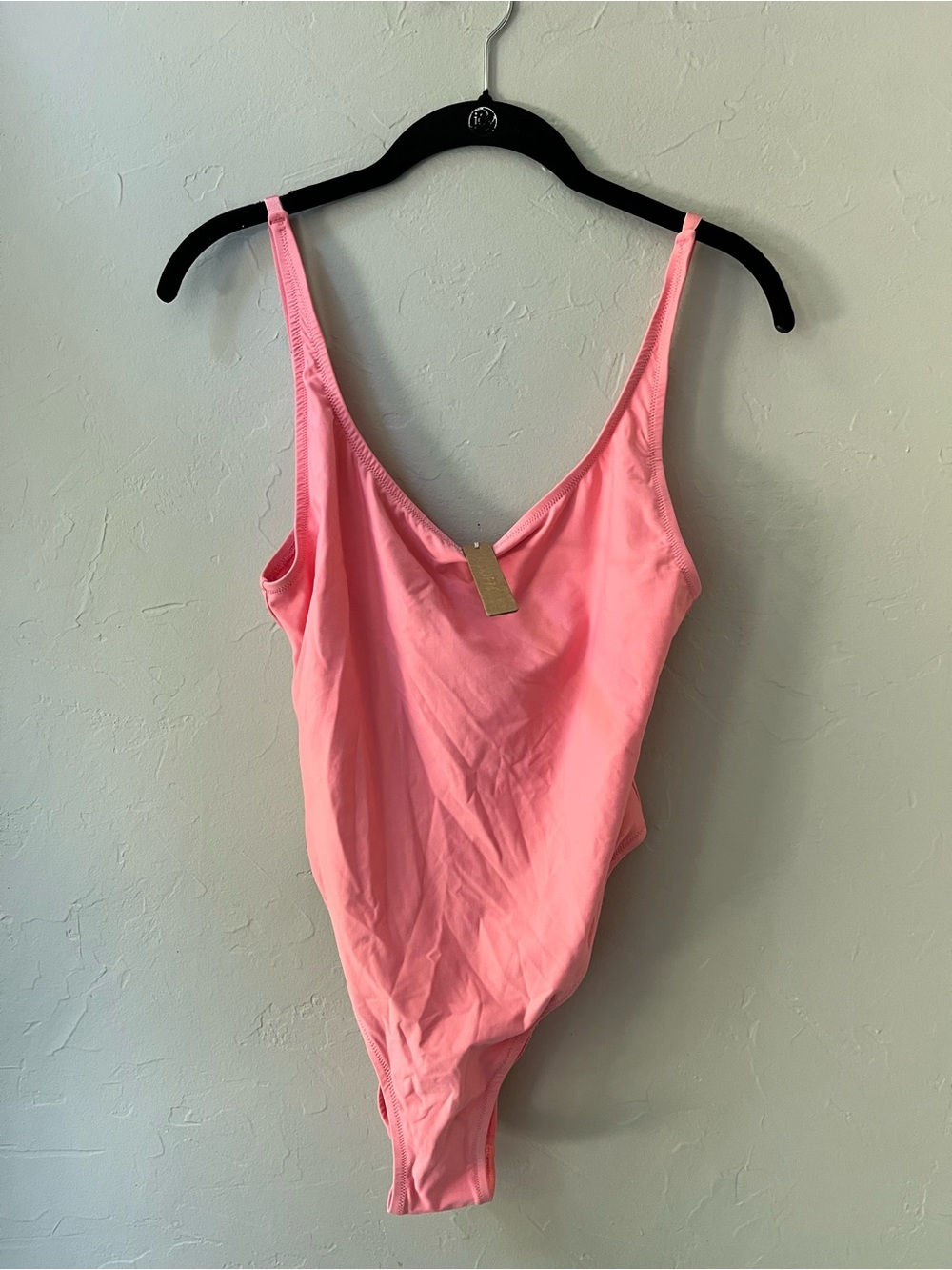 SKIMS SIGNATURE SWIM SCOOP NECK ONE PIECE SWIMSUIT MELON L